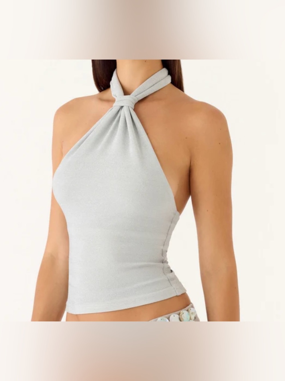 Peppermayo Amber Light Top Silver Size US 4